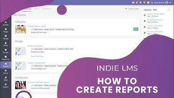 How to create reports in INDIE LMS