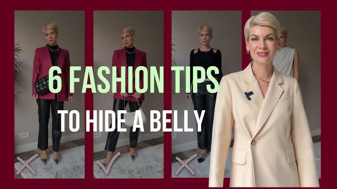 5 Ways to Hide Your Tummy INSTANTLY  Styling Tricks to Conceal Belly Fat 