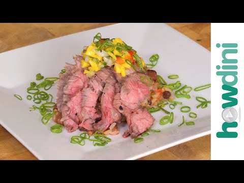 How To Make Grilled Skirt Steak With Mango Salsa-11-08-2015