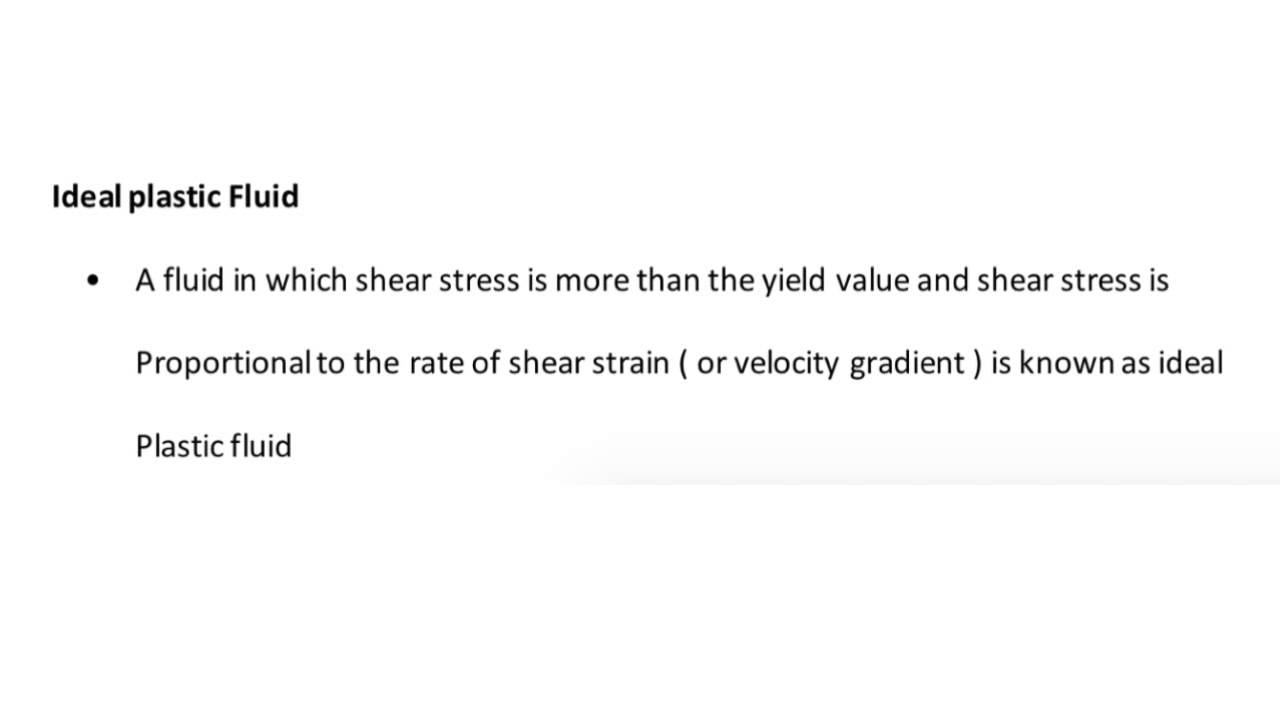 What Is Ideal Plastic Fluid In Fluid Mechanics YouTube what-is-ideal-plastic-fluid-in-fluid-mechanics-youtube