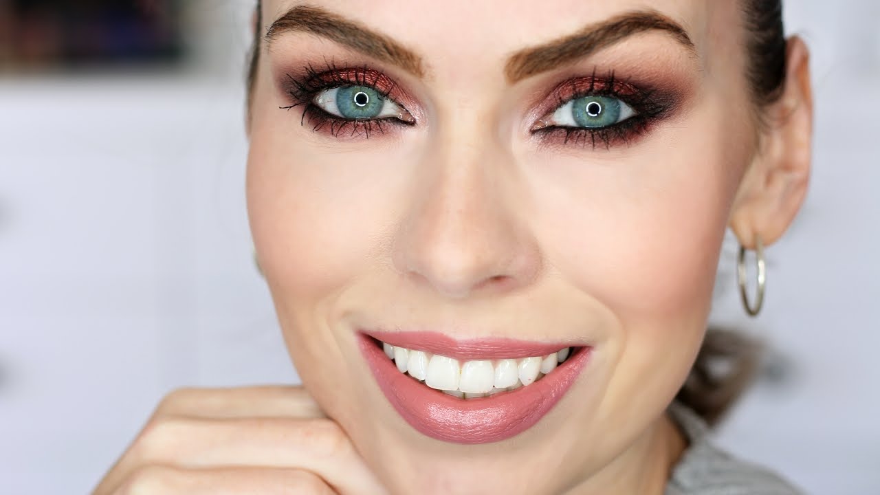 Vínové kouřové oči | Burgundy smokey eyes | The Balm Meet Matt(e) Trimony