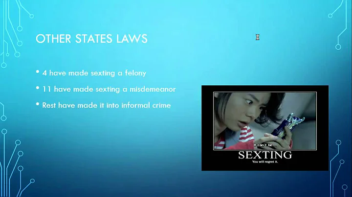 Sexting: Current Laws and Policy