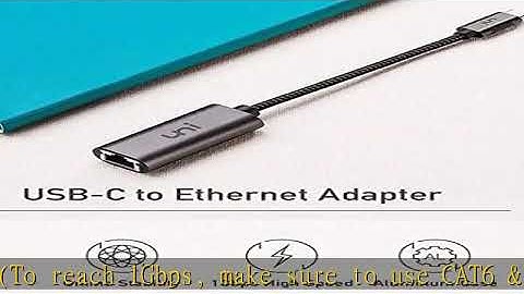 USB C to Ethernet Adapter, uni Driver Free RJ45 to USB C [Thunderbolt 3/4 Compatible], 1Gbps Type-C