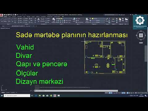 Memarlıq çertyojunun çəkilməsi 1ci dərs - Evin mərtəbə planının çəkilməsi