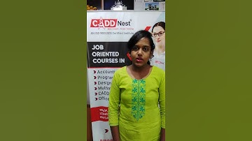 RAJAJINAGAR BRANCH CADD Nest STUDENT TESTIMONIALS  | cad training institute in bangalore