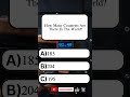How Many Countries Are There in the World? #worldquiz #geography #unitedstates #Shorts