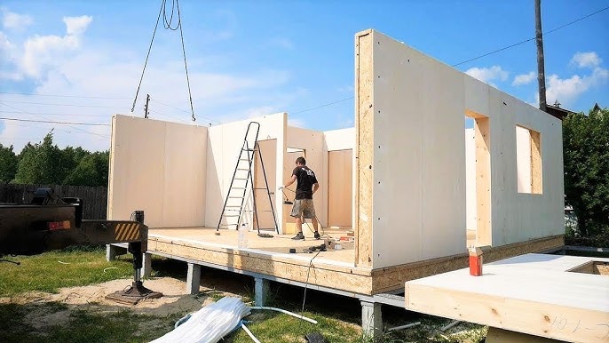 Casa de madera con dos dormitorios Holiday K / 40m² / 10x6m / 70mm