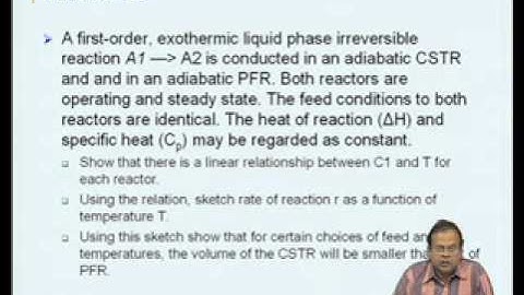 Mod-05 Lec-40 Problem solving:Reactor Design