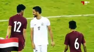 تصرف سيء وقليل أدب من لاعب قطري يقابله تجاهل اللاعب اليمني احمد طارق