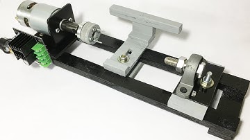 DIY Lathe Machine with 12V Motor Speed controller