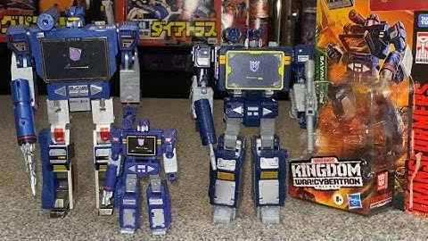 Transformers war for cybertron kingdom soundwave review Generations wfc core class g1 collection box