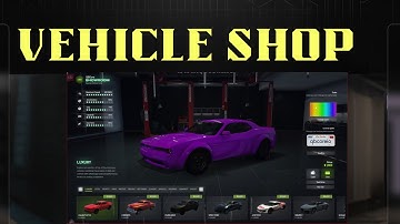 NoPixel 4.0 Inspired Vehicle Shop [QB/ESX]