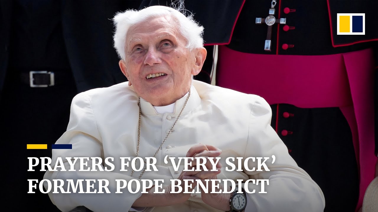 Pope Francis urges prayers for ‘very sick’ former pope Benedict - YouTube