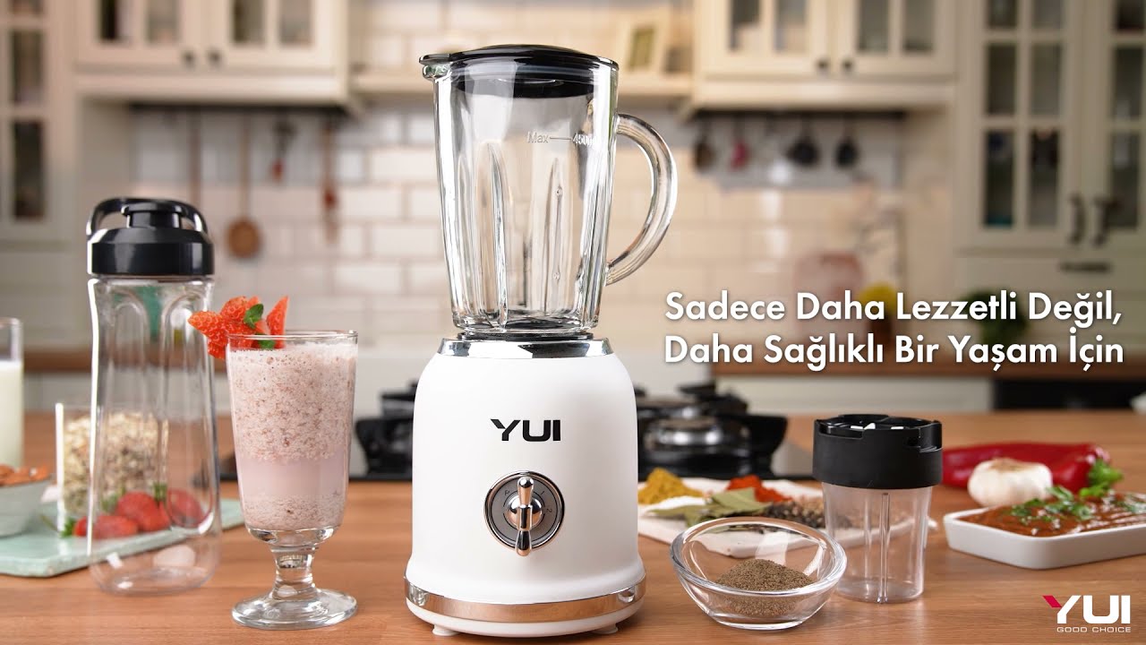Yui 3’ü 1 Arada Retro Smoothie Blender Setini İnceleyin! YouTube