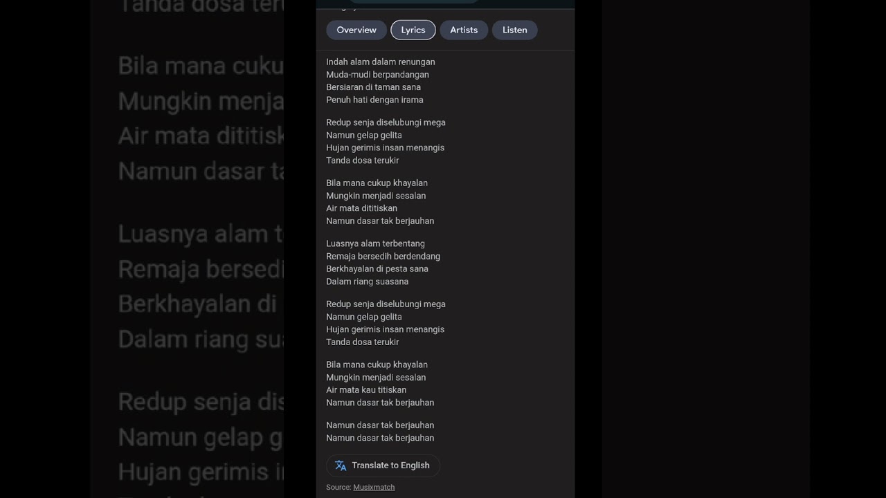 Dendang Remaja A Ramlie Karaoke 1960an