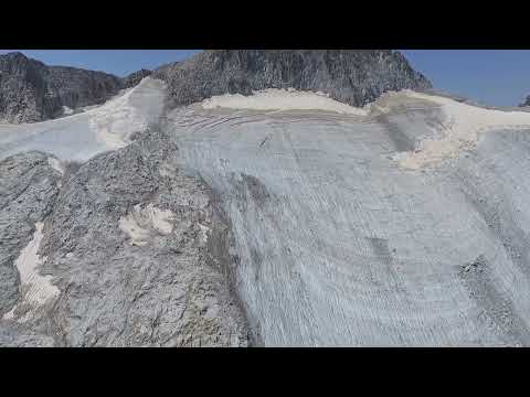 La glacera de l'Aneto, a vista de dron