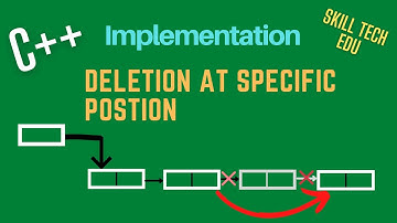 Deletion at specific position in linked list in C++ (Implementation) in Hindi/Urdu