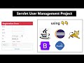 Servlet Project  User Management Project using eclipse, mysql , tomcat , bootstrap | CRUD Operation