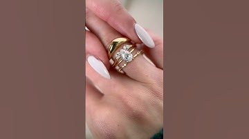 Pear Cut Diamond Engagement Ring Stacking