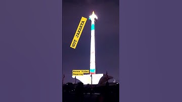 Monas Video Mapping, high school in Jakarta HUT 496 2023