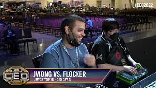 CEO 2022 UMVC3 Top 16 (JWong, RayRay, Flocker, Chris G, Sacktap) Ultimate Marvel vs Capcom 3