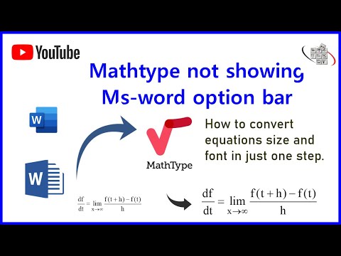 Mathtype problem.... Not