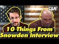 ☕ 10 Things From Joe Rogan's Interview With Edward Snowden 🇺🇸 #JRE1368 #snowden #permanentrecord