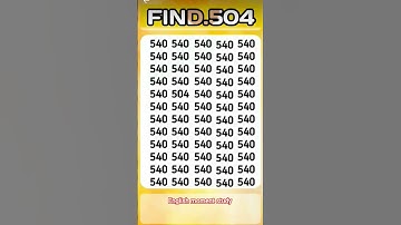 Find 👉 504 🤔 odd number puzzle 🧩 iq test 🧠 math reasoning puzzle 🧩 #mathematicspuzzles #mathspuzzle