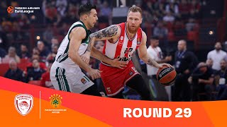 Olympiacos-Panathinaikos | Round 29 Highlights | 2023-24 Turkish Airlines EuroLeague