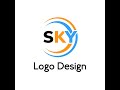 How to make your sky logo| logo design trends in 2024| logo design tutor...