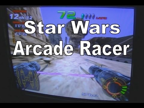 Star Wars Episode 1 Arcade Racer Cabinet Gameplay