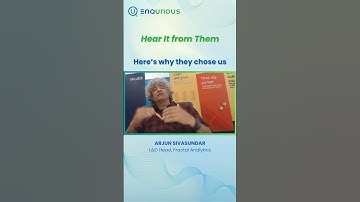 Arjun Sivasundar, L&D Head at Fractal Analytics, reveals why he chose Enqurious