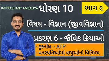 STD 10 SCIENCE CH 6 | જૈવિક ક્રિયાઓ | STD 10 SCIENCE CHAPTER 6 | STD 10 SCI CH 6 | MATHSWITHPRASHANT