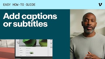 How to add captions or subtitles to your video on Vimeo