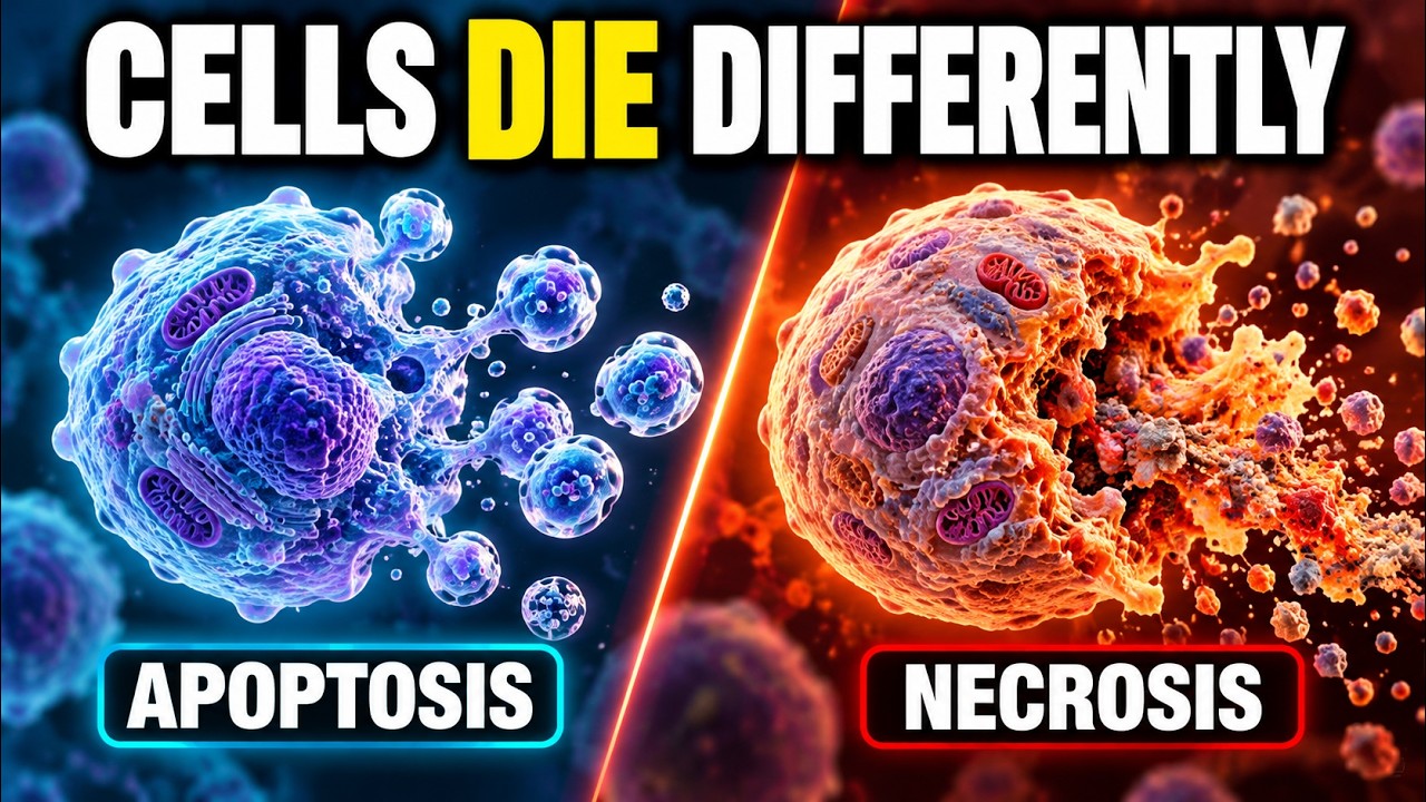 Apoptosis vs. Necrosis: How Cells Die | Cell Death Explained - YouTube