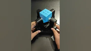 Can a Cubing Robot Solve The Blue Cube ? #shorts