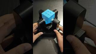 Can a Cubing Robot Solve The Blue Cube ? #shorts screenshot 2