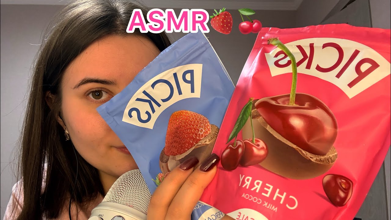 ASMR - КУШТУЄМО СУБЛІМОВАНІ ЯГОДИ У ШОКОЛАДІ 🍓🍒