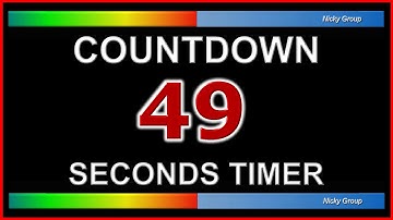 ⏰ 49 Seconds Timer - Countdown Full HD 1080p - Background Relaxing Music