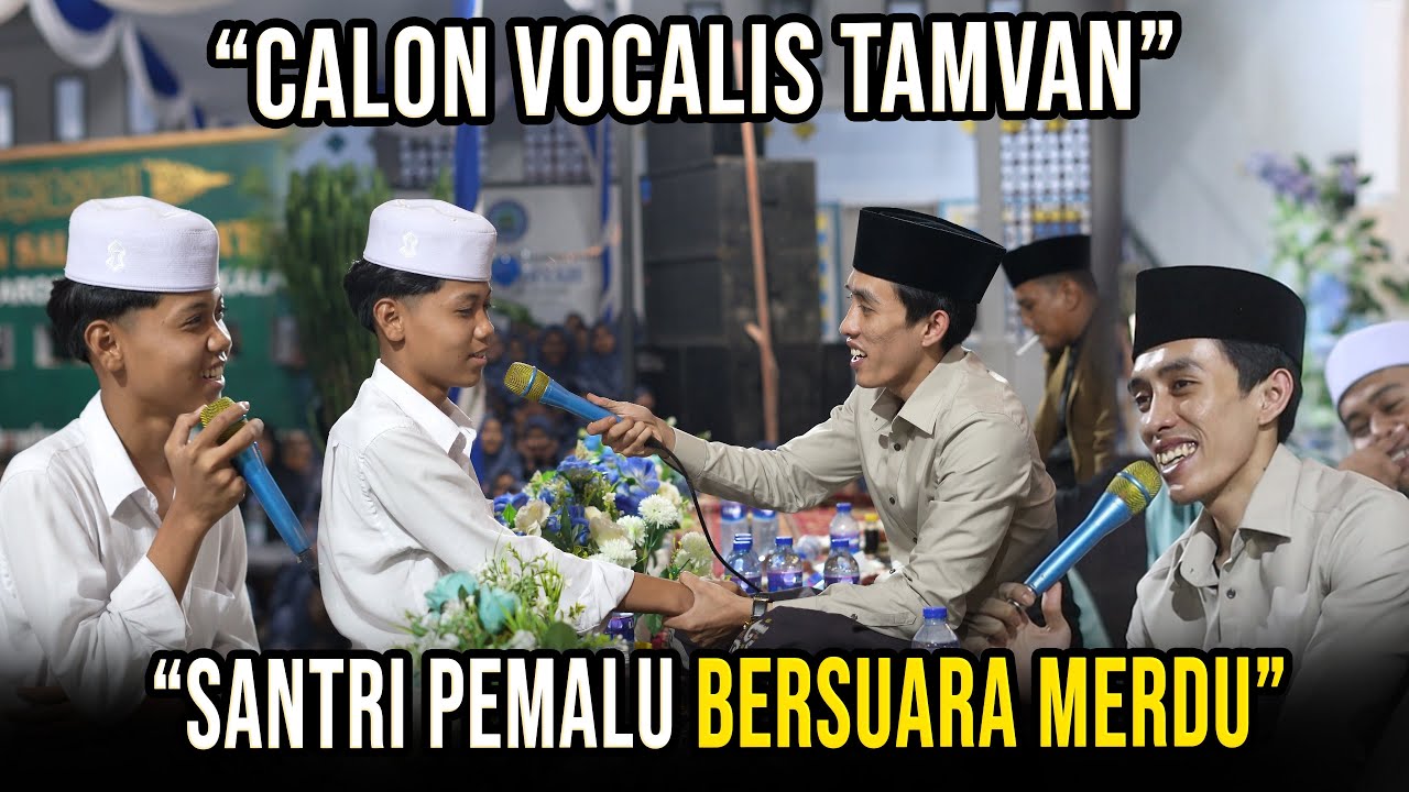 SANTRI INI CALON VOCALIS MASA DEPAN - AWALNYA PEMALU TAPI BERSUARA MERDU