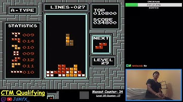 NES TETRIS - 33 Lines on Level 29 Start - 9/13/2018