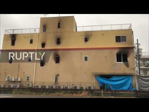 Japan: Firefighters at scene after suspected arson attack leaves at least 26 dead