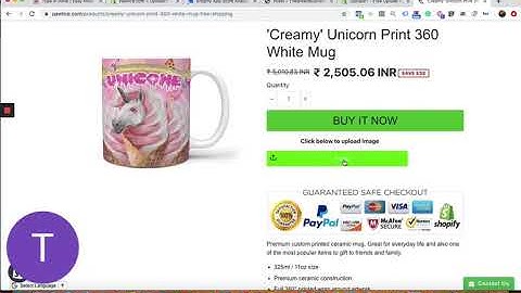 How to upload a custom image on shopify product page