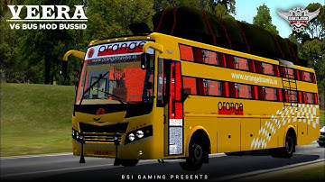 Veera V6 Non AC Sleeper bus mod for bussid | bussid New realistic mod | BSI Gaming