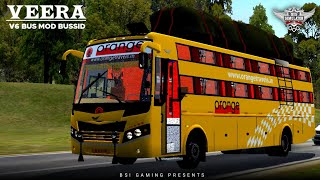 Veera V6 Non AC Sleeper bus mod for bussid | bussid New realistic mod | BSI Gaming