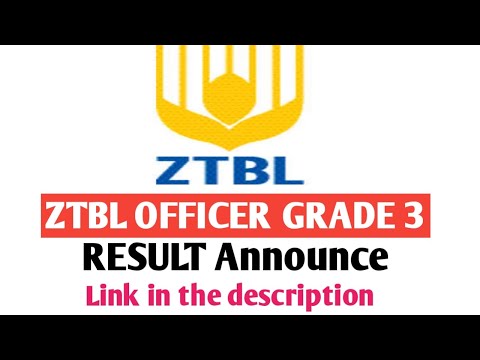 ZTBL Officer Garde III (OTS) Result Announced
