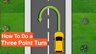 3 Point Turn/How to do a 3 point turn (Step by Step)/driving test #drivingtips