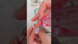Lace mothers day Chevron French tips
