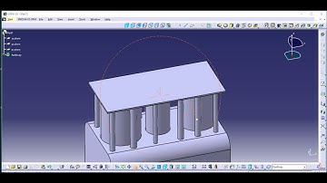 ENGINE BODY 1-CATIA V5 R20 | Part design | Surfacing | Assembly |Rendering | KEY SHOT | Body in set