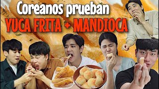 KOREANS TASTE LATIN FOOD "FRIED YAM" FOR THE FIRST TIME! AMAZING REACTION!! [Pandita Chan]